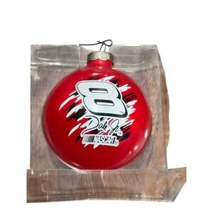 Vtg Dale Earnhardt Jr Christmas Tree Ornament ball #8 Nascar Racing Collectors